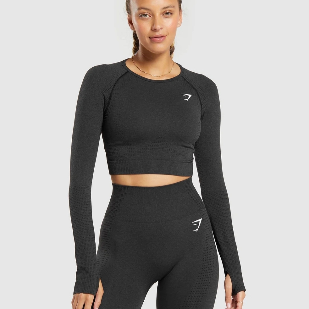 Gymshark vital seamless 2.0 long sleeve cropped top